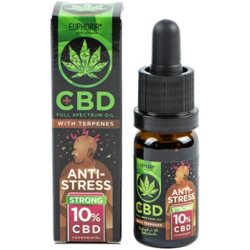 Kaņepju eļļa CBD 10% ar terpēnu ANTISTRESS