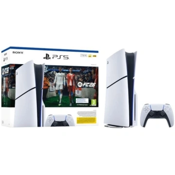 PlayStation 5 Slim ar disku 1 TB + FC26, balts SON