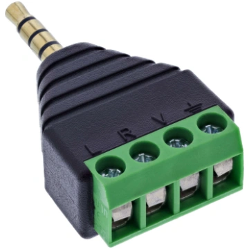 Adapter AV PNY InLine 3.5mm Jack Adapter - 4 Pole 