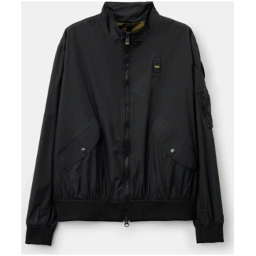 Blauer BADGER Lightweight Bomber Jacket - Nero / M