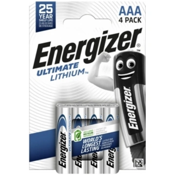 R03/AAA baterijas 1.5V Energizer Ultimate Lithium