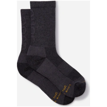 QUOC Extra Fine Merino Tech Wool Socks (Charcoal) 