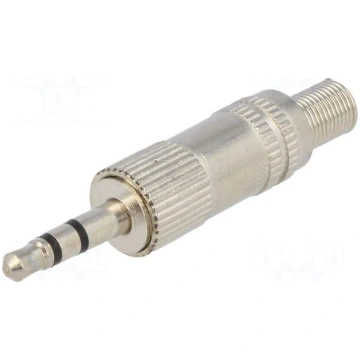 Plug | Jack 3,5mm | male | stereo | with strain re
