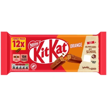 KitKat 2 Finger Orange Flavoured Milk Chocolate Bi