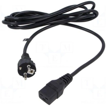 Cable | 3x1.5mm2 | CEE 7/7 (E/F) plug,IEC C19 fema