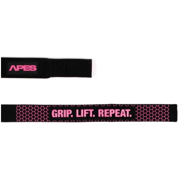 Apes Lifting Straps Hex Edition - Black/Pink Apes