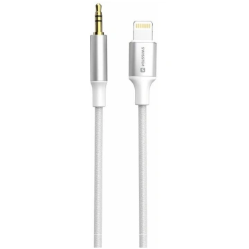 Swissten Audio Adapter Textile Lightning - 3.5mm V