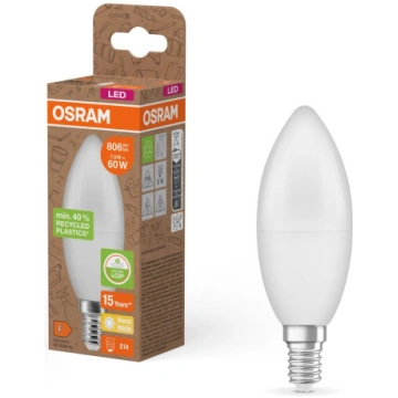 LED spuldze no pārstrādātas plastmasas B39 E14/7,5