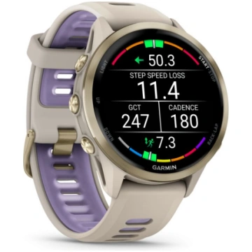 Garmin Forerunner 970, Soft Gold Titanium with Fre