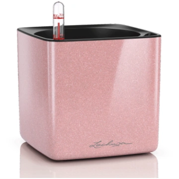 LECHUZA Cube Glossy Kiss 14 cream highgloss, 13515