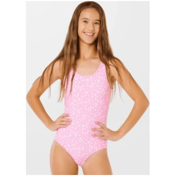 RIP CURL Sunshine Revo 1 Piece-girl Begonia Pink p