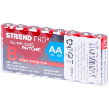 Baterijas Strend Pro, LR6, 8 gab, AA