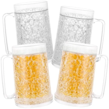 Saldēta alus krūze, alus glāzes saldēšanai, alus g