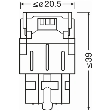 OSRAM 7515DWP-2BL - W21-5W LED AUTOLAMPAS 12V 7515