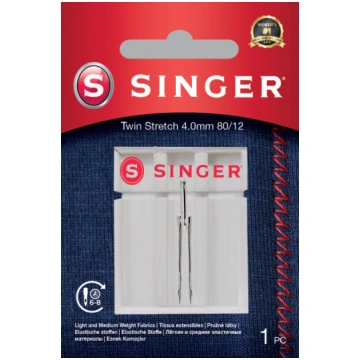Singer | Twin Stretch Needle, Decorative, 4.0 80/1