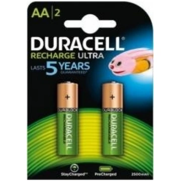 Duracell HR6 AA Batteries - 2 Pack 5000394056978