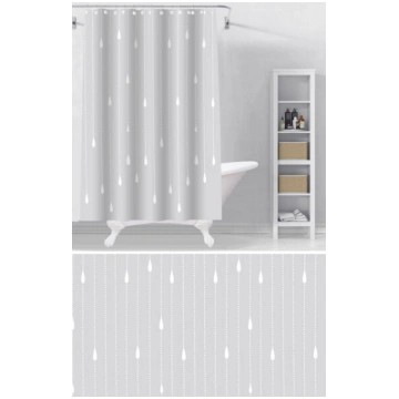 Vannas istabas aizkars PEVA 180x180 cm "Benedomo"