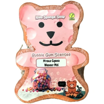 Sūkļa ziepes-lācītis Bubble Gum, 150g