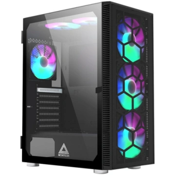 Korpuss Montech X3 Tg Rgb Melna