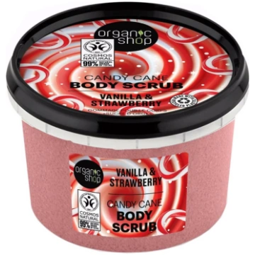 ORGANIC SHOP Vanilla & Strawberry Candy Cane Body 
