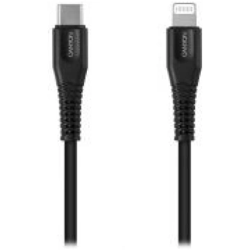CANYON cable MFI-4 Type-C to Lightning 1.2m Black 