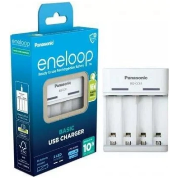 Akumulātoru lādētājs Panasonic BQ-CC61USB 2 ligzda