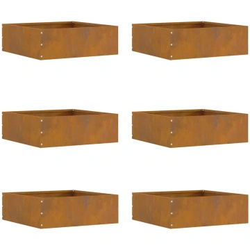 Zāliena apmale 6 pcs rūsa 40 x 40 x 13 cm novecinā