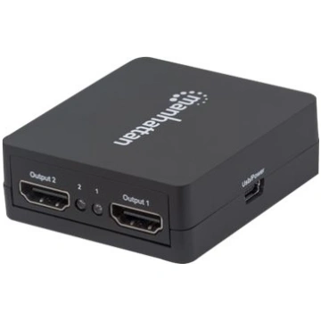 Manhattan HDMI Splitter 2-Port , 1080p, Black, Dis