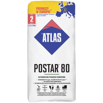 Betona klons ATLAS POSTAR 80, ātri žūstošs, 25kg