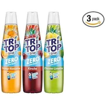 TRi TOP Zero sīrupa komplekts: ķiršu, citrona-laim