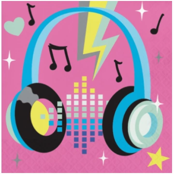 Lietots - Salvetes "Birthday Beats" (16 gab.) Part