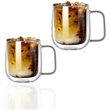 1 x 250ml 1 x 350ml Borosilikāta stikla dubultsien