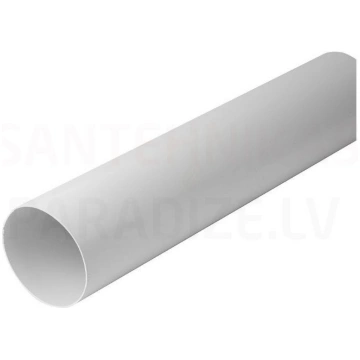 EUROPLAST apaļais kanāls plastmasas, Ø100mm, 0.5m 