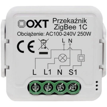 OXT Mini releja modulis 1 ZigBee TUYA shēma (T261)