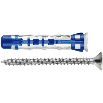 NYLON PLUG WIT SCR 8X35 BLUEFIX50PCS 565541 (80166