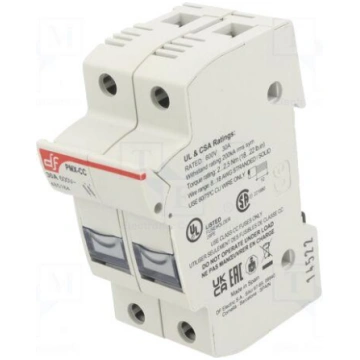 Fuse holder | for DIN rail mounting | 30A | 600VAC