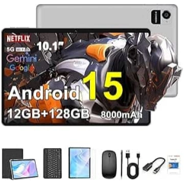 Crelander 10,1 collu Android 15 planšetdators, 12 