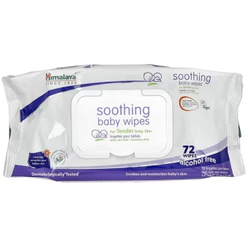 Himalaya, Soothing Baby Wipes, Alcohol Free, 72 Wi