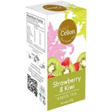 Ceilonas zaļā tēja “Zemene un Kivi” 20gr