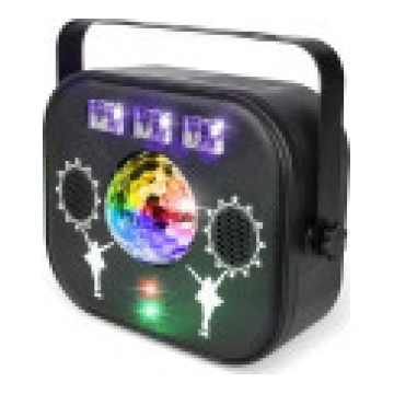 LIGHT4ME MULTIBOX daudzefektu LED disko bumbiņu UV