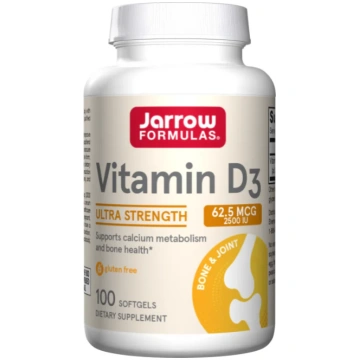 Jarrow Formulas Vitamīns D3 2500 SV - 100 Softgels