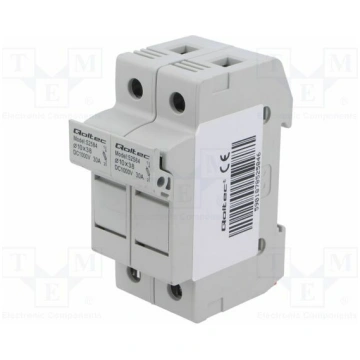 Fuse holder; 10x38mm; for DIN rail mounting; 30A; 