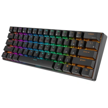Mehāniskā tastatūra Royal Kludge RK61 RGB, brūns s