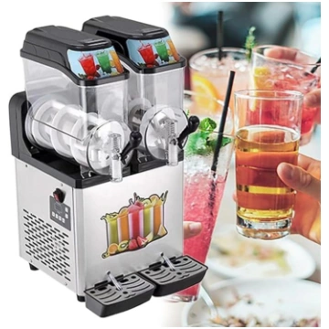GLJTUO Slushhy mašīna, 24 L, komerciālā Slushie ma