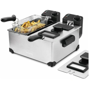 H.Koenig DFX600 Nerūsējošā tērauda fritēze Dubultā