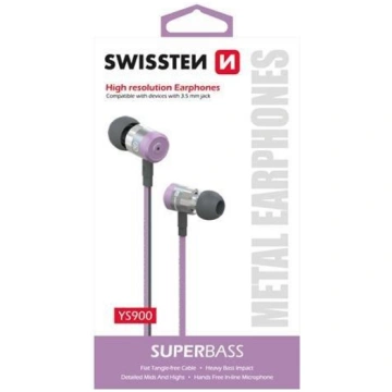 Swissten SuperBass Earbuds Metal YS900 Stereo Aust