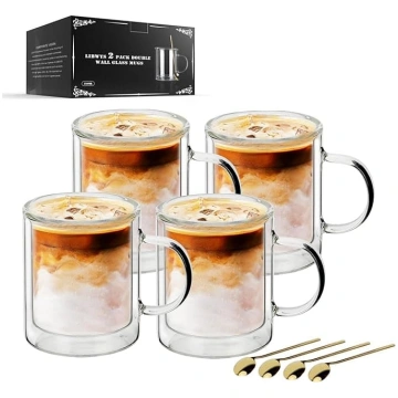 LIBWYS 4 divstūra Latte Macchiato glāžu komplekts 