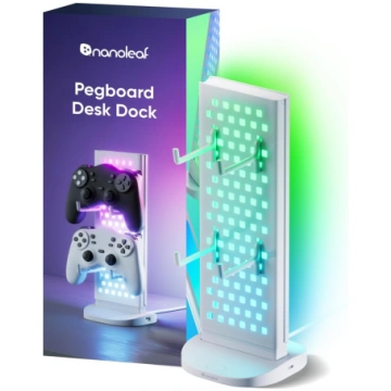 Nanoleaf Pegboard Desk Dock, White | 15 W | RGB