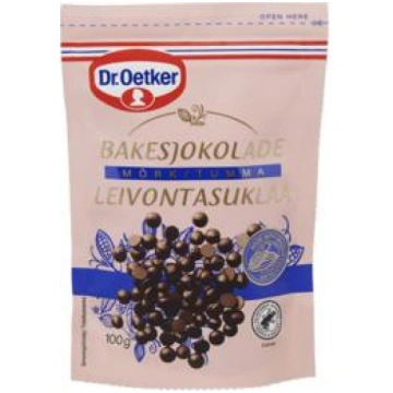 Melnās šokolādes pilieniņi glazēšanai DR. OETKER 1