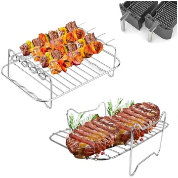 2 karstā gaisa fritēšanas aparāta restes, gaisa fr